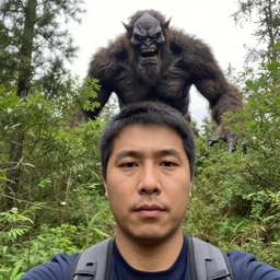 the last selfie a hiker took before going missing, terrifying monster in the background