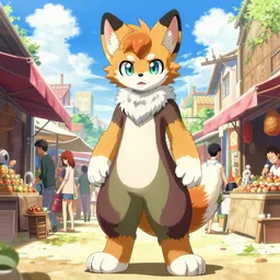 full body character anthro fursona portrait of norman reedus with gorgeous detailed eyes in the marketplace in the sky, color page, tankoban, 4 k, tone mapping, doll, akihiko yoshida, james jean andrei riabovitchev marc simonetti, yoshitaka amano, h. hydrochaeris