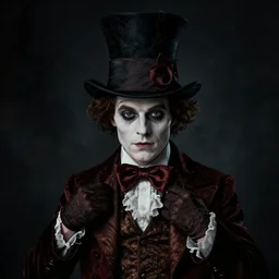 portrait, The Mad Hatter, noir, dramatic lighting, cinematic, establishing shot, extremly high detail, foto realistic, cinematic lighting, post processed, concept art, artstation, matte painting, style by eddie mendoza, raphael lacoste, alex ross