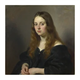 sasha grey in an 1 8 5 5 painting by elisabeth jerichau - baumann. painting, oil on canvas