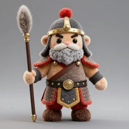 a plush toy barbarian warrior trending on cgsociety rendered by octane