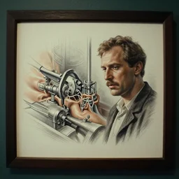 framed sketch of superficial mechanism, film still from the movie directed by andrei tarkovski, photorealistic, cinematic lighting, atmospheric, highly detailed, smooth, sharp focus,
