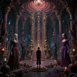 a psychedelic realm at the edge of all known time in the style of h. r. giger, zdzislaw beksinski and greg rutkowski and amanda sage and junji ito, lush, sumptuous, exquisite, elegant, elaborate, rich, ray traced, global illumination, artstation, in frame