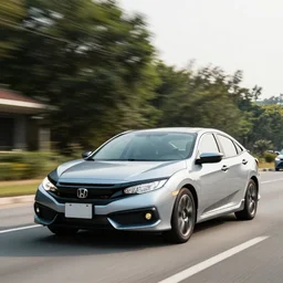 a Honda civic doing civic duty