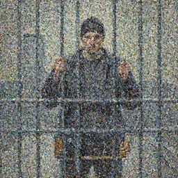 criminal in jail, oil painting, by Greg Rutkowski