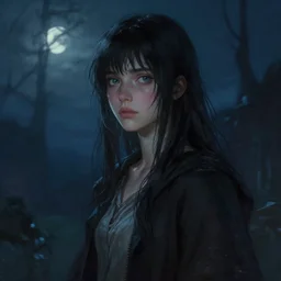 a girl from final fantasy live action, the vanishing of ethan carter, evocative, mystical night, very very very very detailed, award winning, masterpiece digital painting by greg rutkowski, alex grey, artstation, 4 k wallpaper