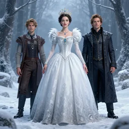 winter queen, masterpiece by Edgar Maxence and Ross Tran and Michael Whelan, 8k, octane render