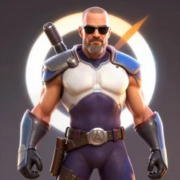 digital art of walter white in overwatch, official overwatch game art, trending on artstation, 8 k, rendered in octane, unreal engine