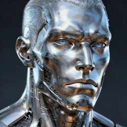 vibranium!! human male face! made of steel and vibranium strong jawline epic detailed and intricate digital painting trending on artstation by wlop octane render