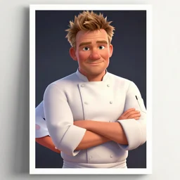 gordon ramsay, animation pixar style, shaded lighting poster by magali villeneuve, artgerm, jeremy lipkin and michael garmash, rob rey and kentaro miura style, trending on art station