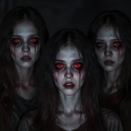 red eyes in the darkness, 4 k, photography, creepy, highly detailed