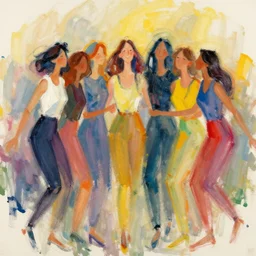 The joy of life, trending on artstation, expressive painting