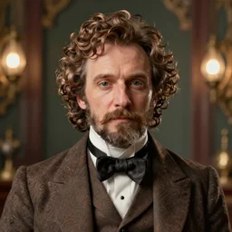 incredibly realistic, too detailed portrait of a caricature of a victorian scientist engineer, centered portrait, octane render, bump mapping, global illumination, unreal engine 5, 8 k, bokeh, d & d digital art, mark ryden, rob gonsalves