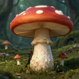 lord of the rings legolas as a mushroom with face