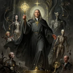 movie poster art priest casting divine quest spell, physically accurate, moody dynamic lighting, very very intricate, very very elegant, highly detailed, digital painting, artstation, hr giger, hieronymus bosch, francis bacon, concept art, smooth, very beautiful, sharp focus, illustration, art by artgerm and greg rutkowski