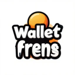 logo for a talk show called wallet frens, designed by Pentagram, trending on Behance, featured on Dribbble, 8K, crypto-punk,