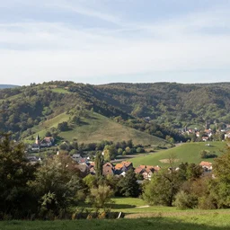Hills around Heidelberg, Germany, by Frederic Edwin Church