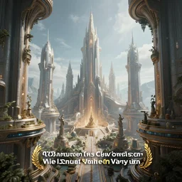 inside a futuristic elven city of gods, terraces, highly detailed, 8 k, hdr, award - winning, octane render, trending on artstation, volumetric lighting