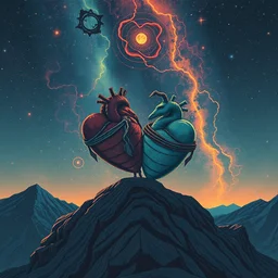 the story of two hearts called to infinity, dan mumford, artstation