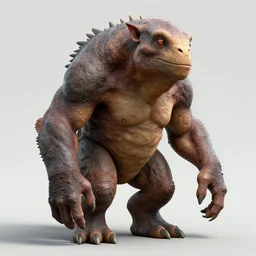 hyper realistic concept art of a biped creature render portrait, subsurface scattering, realistic concept art