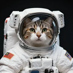 photo of astronaut cat, ultra hd, ultra detailed, 8 k
