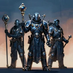 full character potrait of geforce rtx 3 0 9 0 person holding a ceremonial staff, zdzislaw beksinski, lewis jones, dariusz zawadzki, wayne barlow, warhammer fantasy, cold hue's, warm tone gradient background, concept art, 4 k, ultra - high - definition