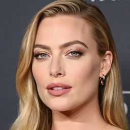 margot robbie wearing makeup, 8k resolution