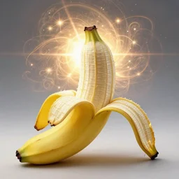 a hyperrealistic illustration of a mystic banana peel, fractal sunlight, award - winning, masterpiece, highlydetailed, wlop