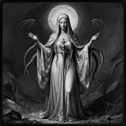 daugerreotype of cthulhu priestess