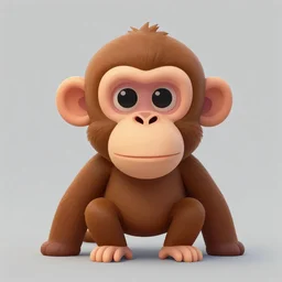 portrait of monkey, digital art, trending in artstation, octane rendered, cartoonic, cartoon, simple, concept art, matte painting