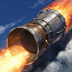 rocket engine nozzle, anime makoto shinkai, japan, illustration, high temperature