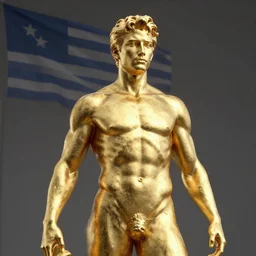 portrait of usa gold statue, 8 k uhd, unreal engine, octane render in the artstyle of finnian macmanus, john park and greg rutkowski