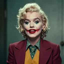 Marilyn Monroe as the Joker