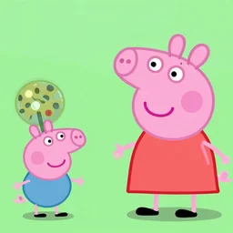 peppa pig with genetic mosaicism
