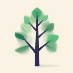 tree but minimalistic concept art by frank stella and gilleard james, colorful, vray, depth of field, trending on artstation, minimalism