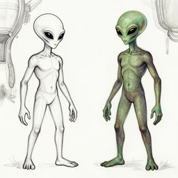 a Contour rivalry of an alien and a human