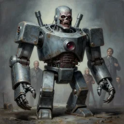 airbrushed horror & dread pit with blocky machine by jack kirby, kelly freas, peter mohrbacher, donato giancola, philippe druillet, fine art masterpiece baked at 3 0 0 f, matte painting, cold lighting, aged with sunlight, award winning horror, photorealistic render, cinematic