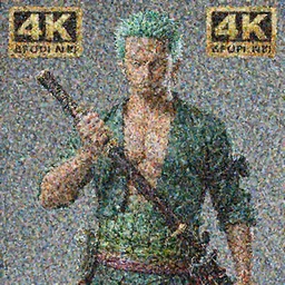 A photo of a real-life roronoa zoro, Studio Lighting, High Detail, 4K, Title-Shift, Hyperrealism