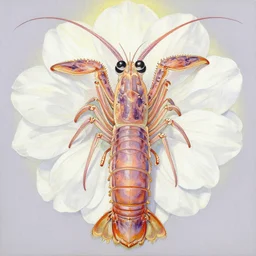 priestess of mantis shrimp. gouache painting by award - winning mangaka, chiaroscuro, bloom, backlighting, intricate details