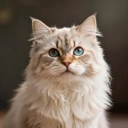 portrait of the cutest cat ever, fluffy, photorealistic, soft lighting, unreal engine