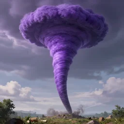 purple tornado, art style, artstation, pixie, pinterest, real photo, very detailed, realistic proportions, true purple tornado