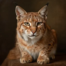 a formal portrait of a lynxpoint cat in the style of DaVinci