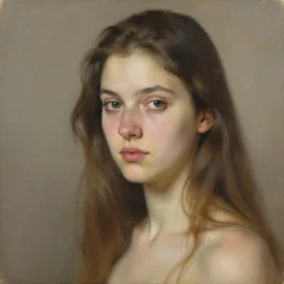 a portrait of a pretty young lady by adrian ghenie