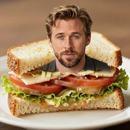ryan gosling becomes a sandwich