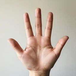 five fingers!!! single!!! human hand photograph