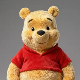 photo of a british man who looks like as winnie - the - pooh ( pooh bear ), award winning professional studio photography