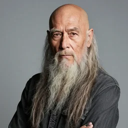 bald and clean-shaven zz top