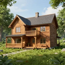 Peaceful wooden mansion, zillow, unreal engine 5 tech demo