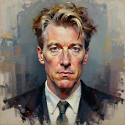 hyper detailed 3 d render like an oil painting - portrait of david lynch, houdini algorithmic generative render, abstract brush strokes, masterpiece, edward hopper and james gilleard, zdzislaw beksinski, mark ryden, wolfgang lettl, hints of yayoi kasuma, octane render, 8 k