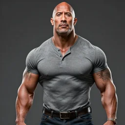 Character concept art for Dwayne Johnson,highly detailed